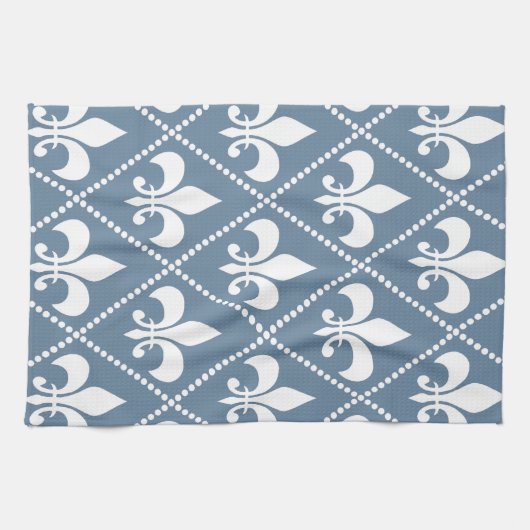 Frans Gray Fleur de Lis Theedoek (Horizontaal)
