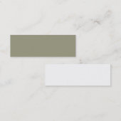Frans Grijs 5a Alleen kleurenontwerp Mini Visitekaartje (Voorkant / Achterkant)