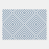 Frans Grijs Diamant Chevron Inpakpapier Vel (Voorkant 2)