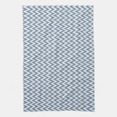 Frans Grijs Elegant Chevron Design Theedoek (Verticaal)
