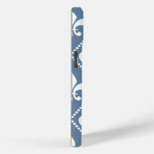 Frans Grijs Fleur de Lis w / monogram Case-Mate iPhone Case (Achterkant / Rechts)