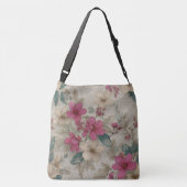 Frans grijs patroon crossbody tas (Achterkant)