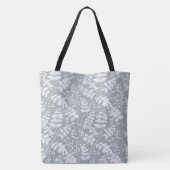 Frans grijs patroon tote bag (Achterkant)