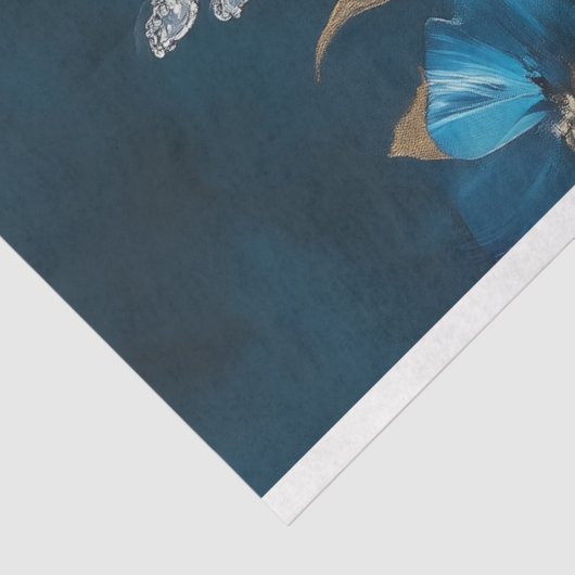 Frans grijs poedel portret decoupage tissuepapier (Detail)