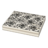 Frans Grungy Bloemen Textured Pattern Rubber Stamp Rubberstempel (Stempel)