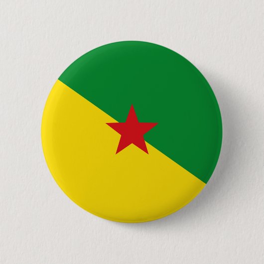 frans guiana - vlaggensymbool ronde button 5,7 cm (Voorkant)