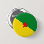 frans guiana - vlaggensymbool ronde button 5,7 cm (Voorkant /achterkant)