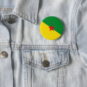 frans guiana - vlaggensymbool ronde button 5,7 cm (In situ)