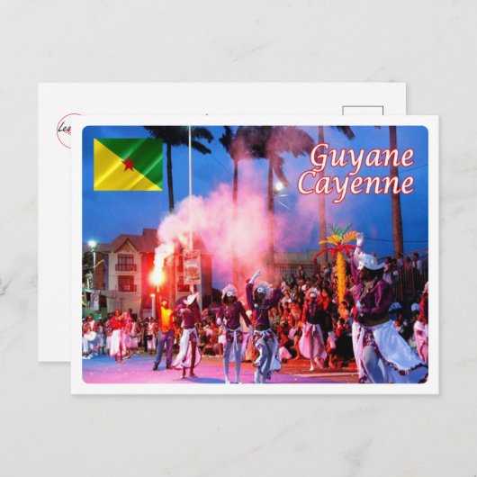 Frans Guyana - Cayenne - Le Carnaval - Briefkaart (Voorkant / Achterkant)