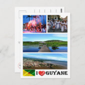 Frans Guyana - I Love - Briefkaart (Voorkant / Achterkant)