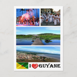Frans Guyana - I Love - Briefkaart