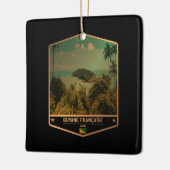 Frans Guyana Keramisch Ornament (Links)