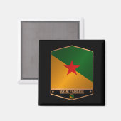 Frans-Guyana Magneet (Voorkant / Achterkant)