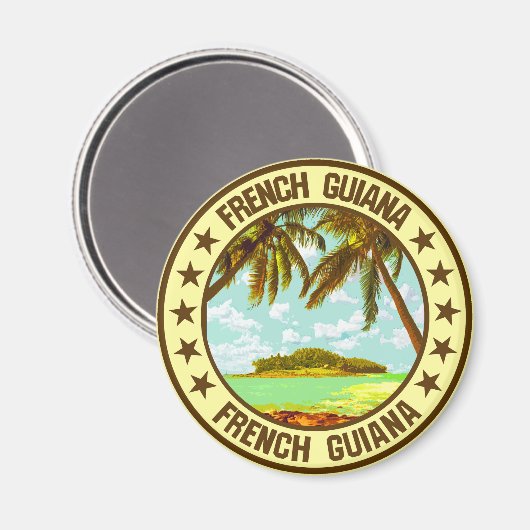 Frans-Guyana Magneet (Voorkant / Achterkant)