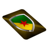 Frans Guyana Mettalic Emblem Magneet (Rechterzijde)
