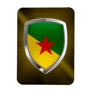 Frans Guyana Mettalic Emblem Magneet
