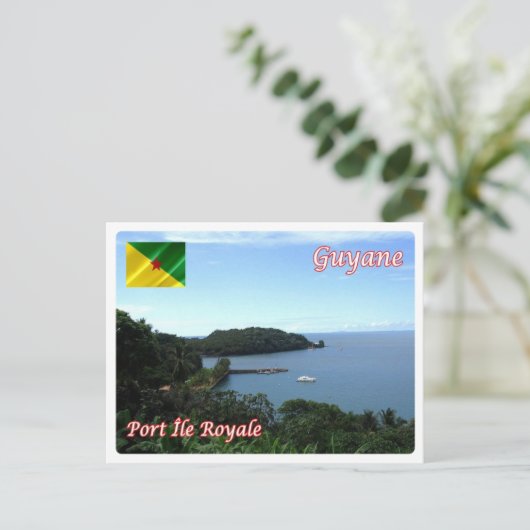 Frans Guyana - Port Île Royale - Briefkaart (Staand voorkant)