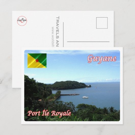 Frans Guyana - Port Île Royale - Briefkaart (Voorkant / Achterkant)