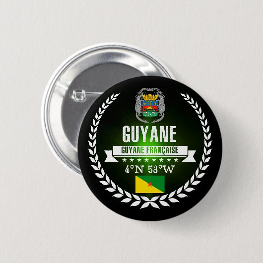 Frans-Guyana Ronde Button 5,7 Cm (Voorkant /achterkant)