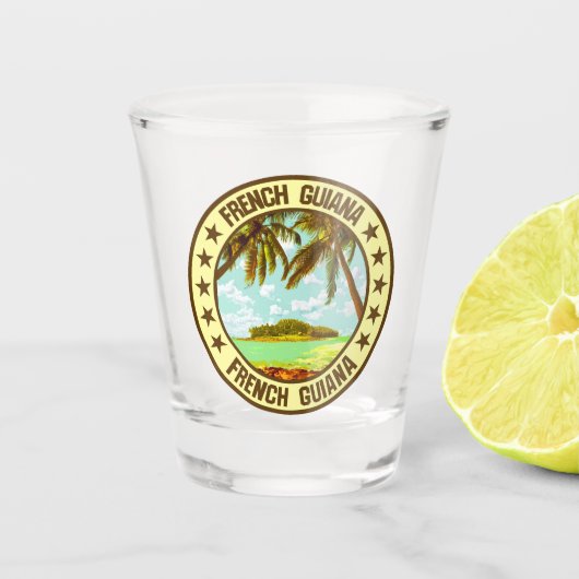 Frans-Guyana Shot Glas (Voorkant)