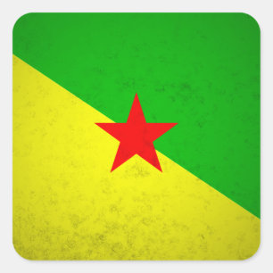 Frans-Guyana Vierkante Sticker