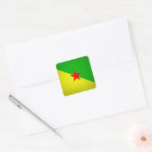 Frans-Guyana Vierkante Sticker (Envelop)