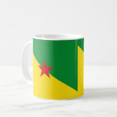 Frans-Guyana Vlag Keramische Mok (Voorkant links)