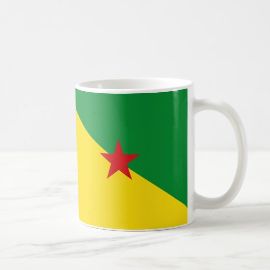 Frans-Guyana Vlag Keramische Mok (Rechts)