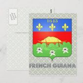 Frans-Guyana wapenschild Briefkaart (Voorkant / Achterkant)