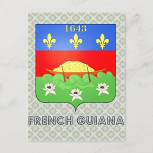 Frans-Guyana wapenschild Briefkaart