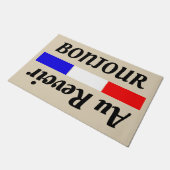 Frans Hallo Vaarwel Bonjour Au Revoir Deurmat (Schuin)