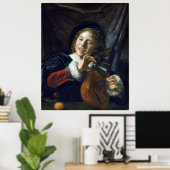 Frans Hals Boy met een Lute Poster (Thuiskantoor)