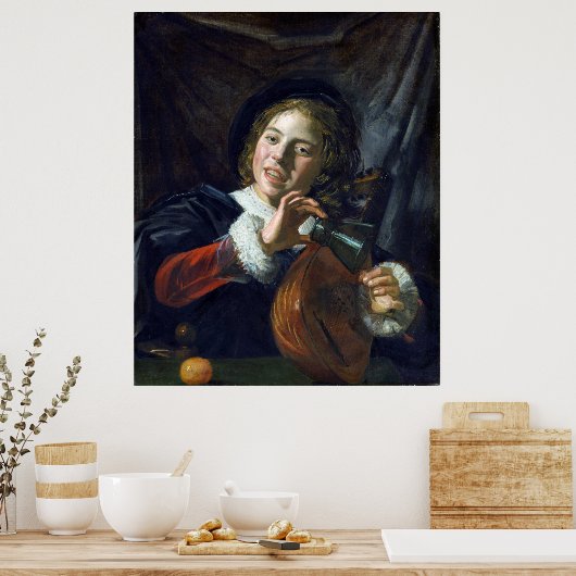 Frans Hals Boy met een Lute Poster (Keuken)
