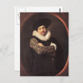 Frans Hals- Portret van een Man Briefkaart (Voorkant / Achterkant)