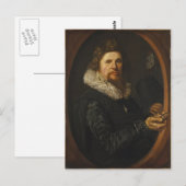 Frans Hals- Portret van een Man Briefkaart (Voorkant / Achterkant)
