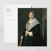 Frans Hals- Portret van een vrouw Briefkaart (Voorkant / Achterkant)