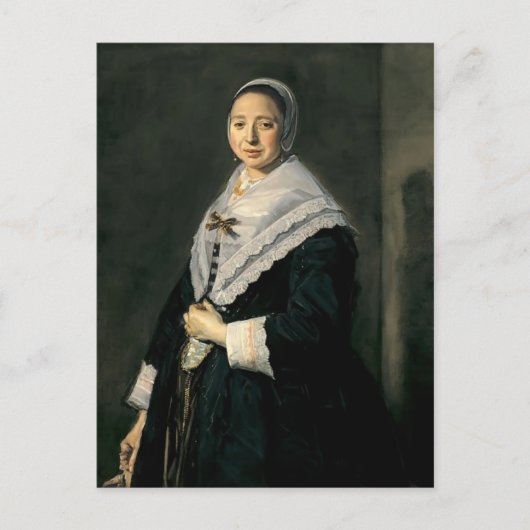 Frans Hals- Portret van een vrouw Briefkaart (Voorkant)