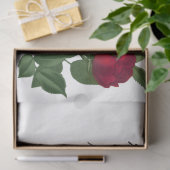 Frans handschrift en ontwerp Rode Roos Serie 14 Tissuepapier (Geschenk)