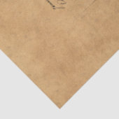 Frans handschrift en ontwerp Rode Rozen Serie 2 Tissuepapier (Detail)