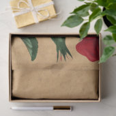 Frans handschrift en ontwerp Rode Rozen Serie 8 Tissuepapier (Geschenk)