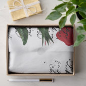 Frans Handschrift en Red Rose Series Design 12 Tissuepapier (Geschenk)