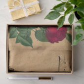 Frans Handschrift en Red Rose Series Design 6 Tissuepapier (Geschenk)