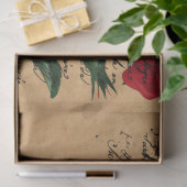 Frans handschrift en rozen serie ontwerp 9 tissuepapier (Geschenk)