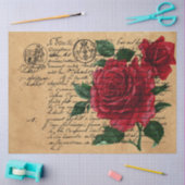 Frans handschrift en rozen serie ontwerp 9 tissuepapier (Craft)