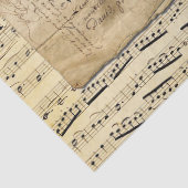  Frans handschrift met vel Music Tissuepapier (Detail)