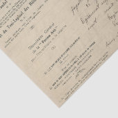 Frans handschrift Tissuepapier (Detail)