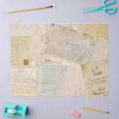 Frans handschrift tissuepapier (Craft)