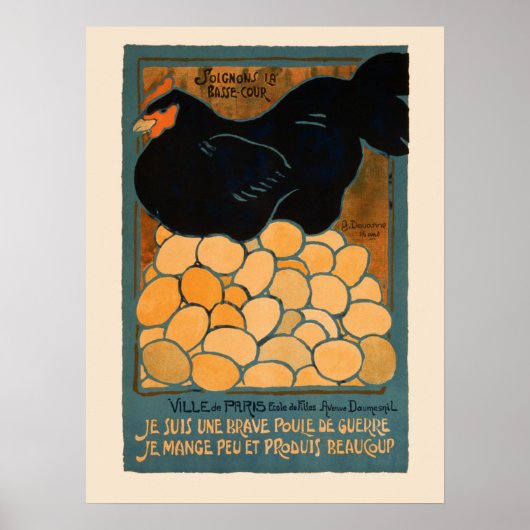 Frans Hen Adverteren Lithograaf Poster (Voorkant)