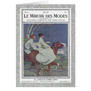  Frans Hoesje van het Tijdschrift met paardenrenne