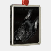 Frans hondenornament metaal op maat metalen ornament (Rechts)